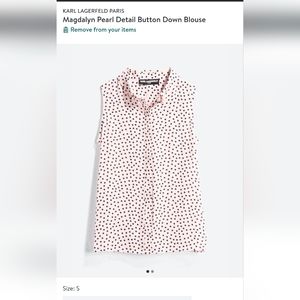 Stitch Fix collared pink sleeveless blouse